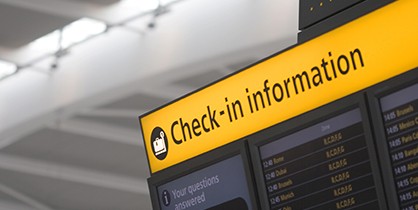 check-in information